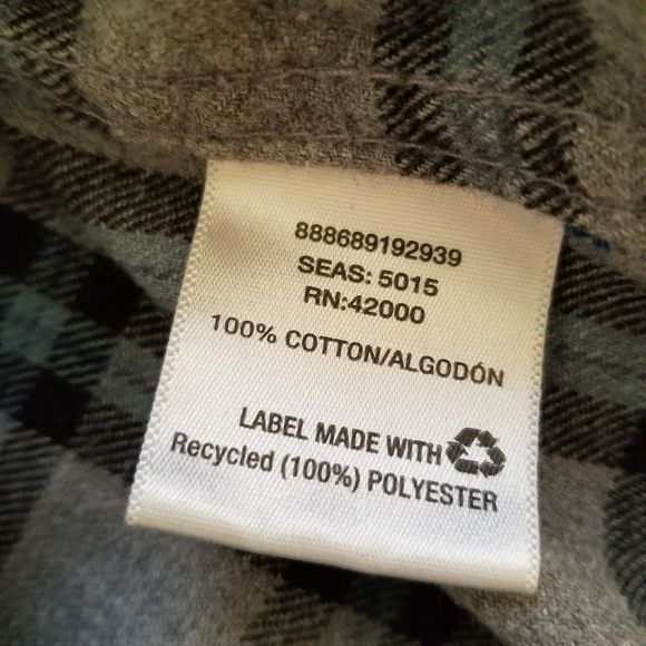 Northwest Territory Shirt Mens Medium Flannel Button-Up Gray Blue Black Plaid - Picture 8 of 10